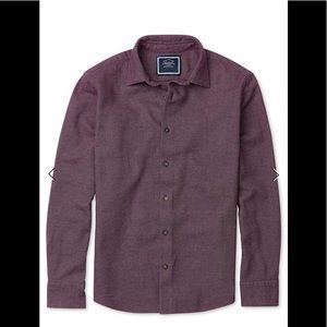 Charles Tyrwhitt Slim Fit Berry Grid Flannel NWT